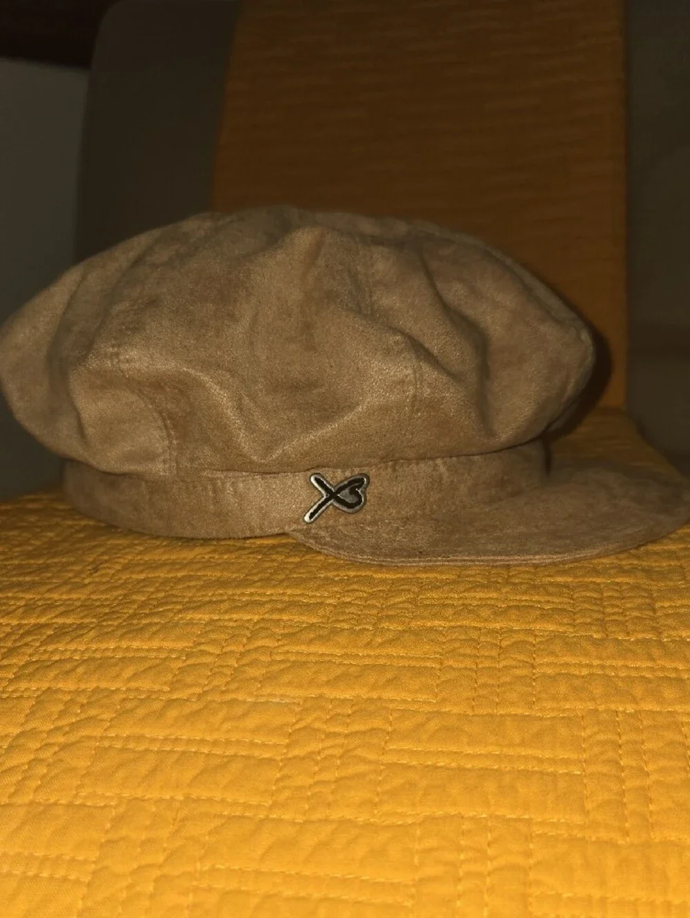 Betmar New York Suede Tan Baker Boy Cap